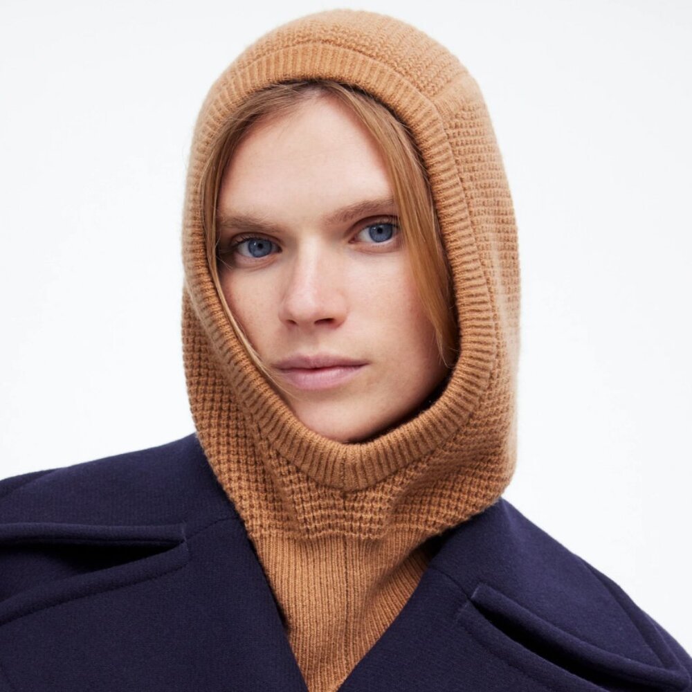 Madewell Waffle-Knit Balaclava in SoftWool - One Size